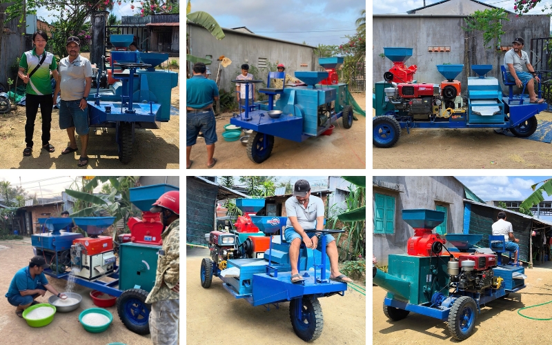 Máy xay xát gạo liên hoàn