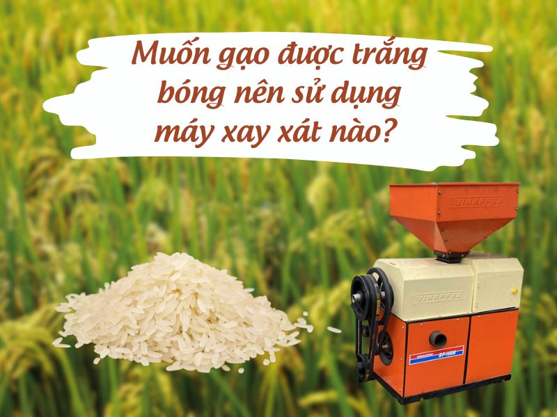 Muốn gạo được trắng bóng nên sử dụng máy xay xát nào?