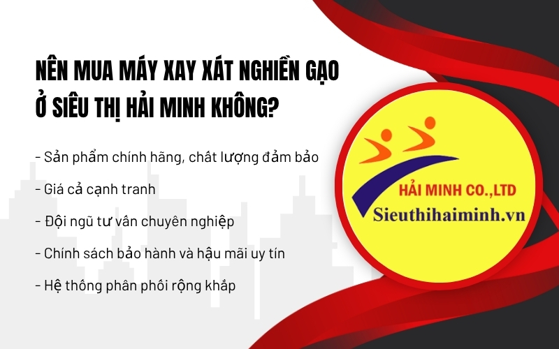 Nên mua máy xay xát nghiền gạo ở Siêu thị Hải Minh không?
