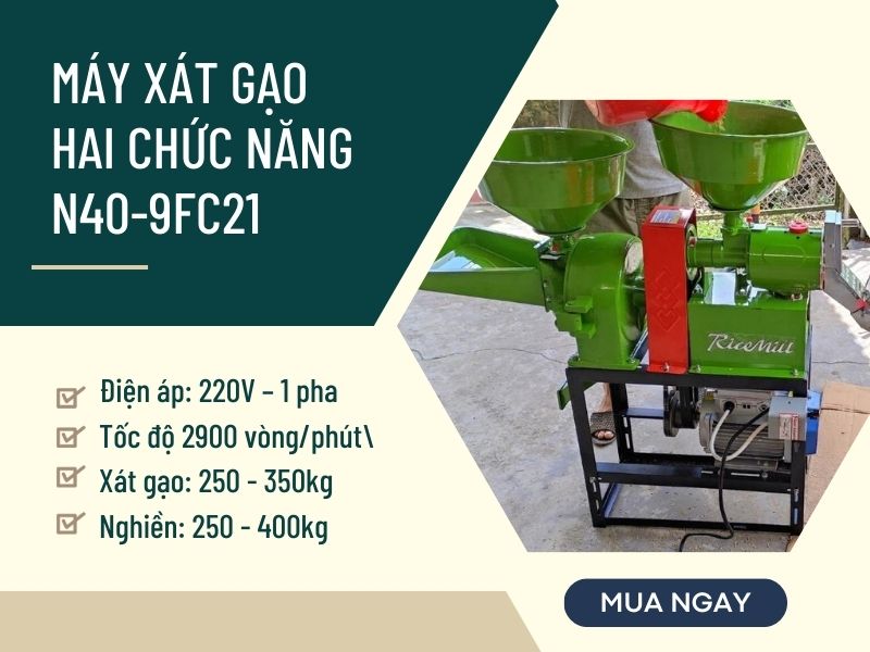 Máy xay xát gạo 2 chức năng N40-9FC21 chính hãng, giá rẻ