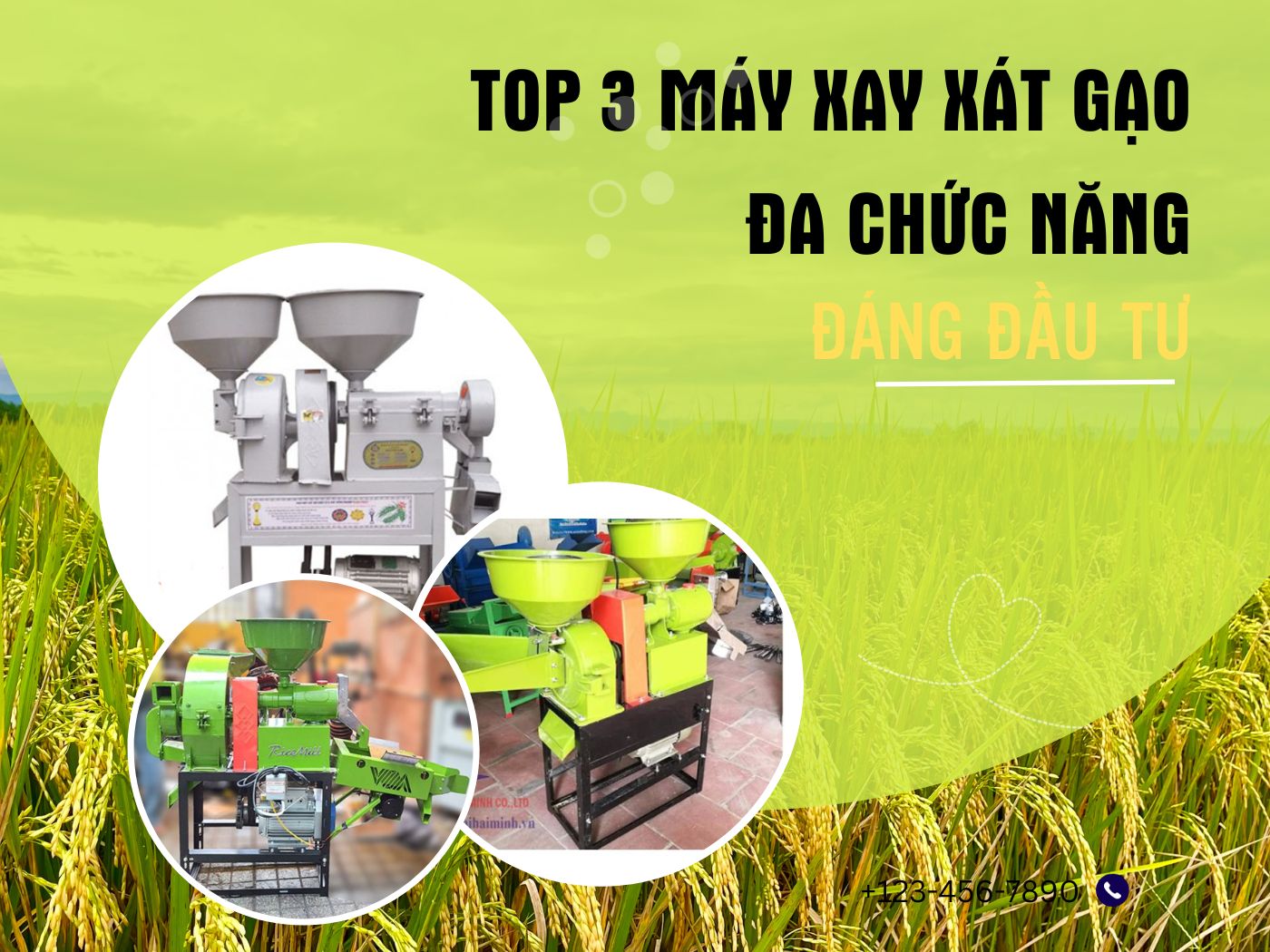 Top 3 máy xay xát gạo đa chức năng đáng được đầu tư