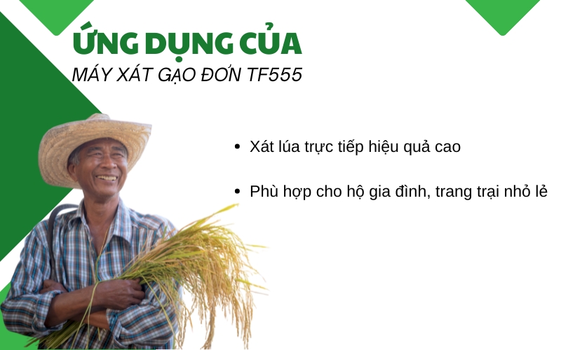 Máy xát gạo đơn TF555