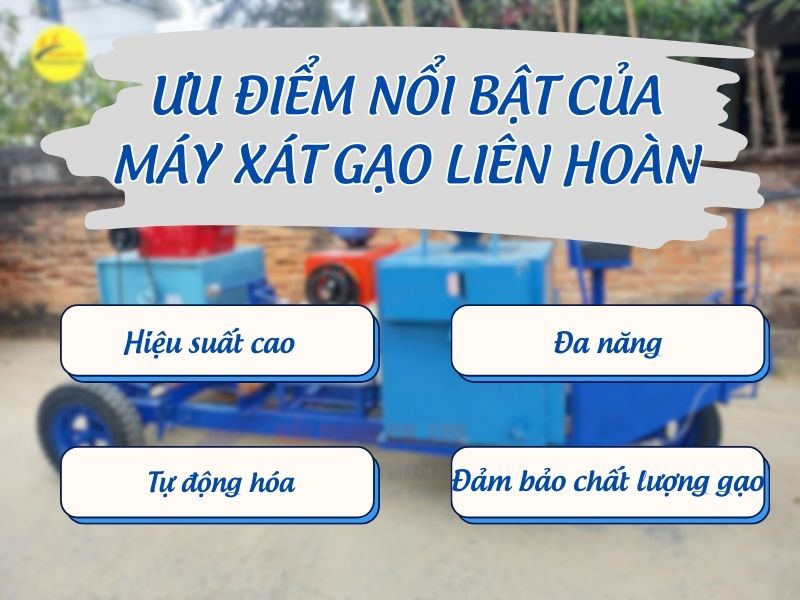 Ưu điểm nổi bật của máy xay xát liên hoàn 