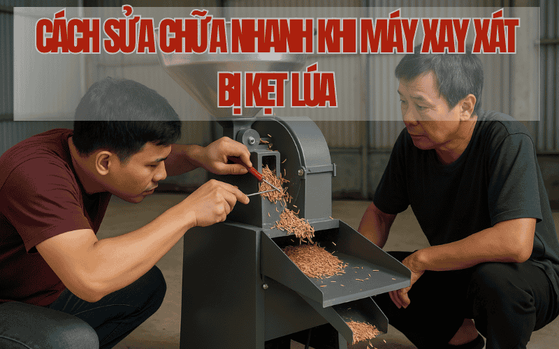 Cách Sửa Chữa Nhanh Khi Máy Xay Xát Bị Kẹt Lúa