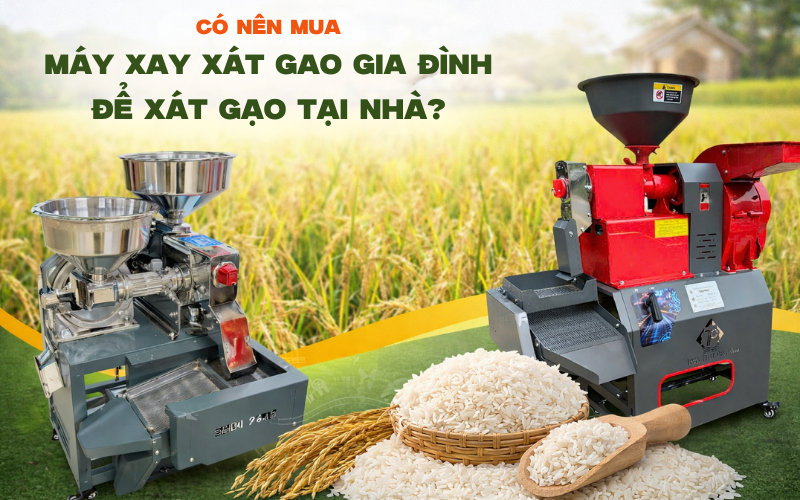 Có Nên Mua Máy Xay Xát Gạo Gia Đình Để Xát Gạo Tại Nhà