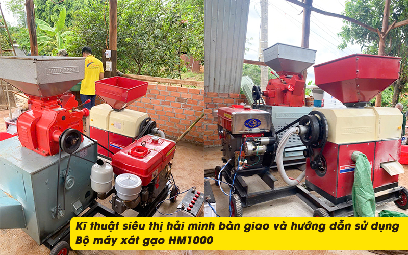 kĩ thuật Bộ máy xát gạo HM1000