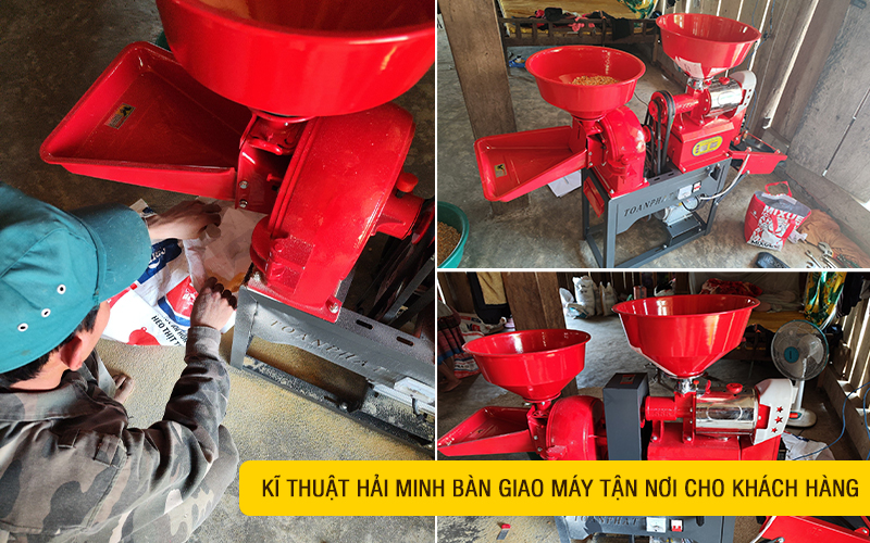 kĩ thuật bàn giao Máy xát gạo 3 chức năng TF777