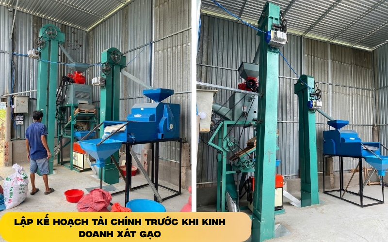 Lập kế hoạch tài chính trước khi kinh doanh xát gạo