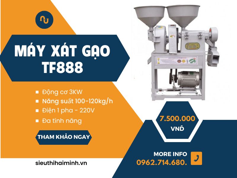 Máy xay xát gạo TF888 siêu bền