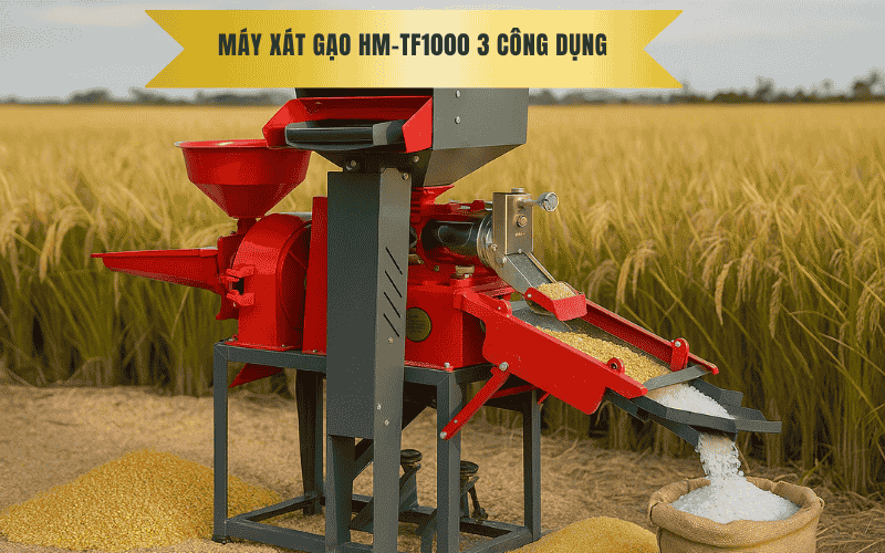 Máy xát gạo HM-TF1000 3 công dụng