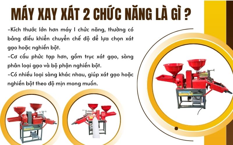 Máy xay xát 2 chức năng là gì ? Ưu và nhược điểm