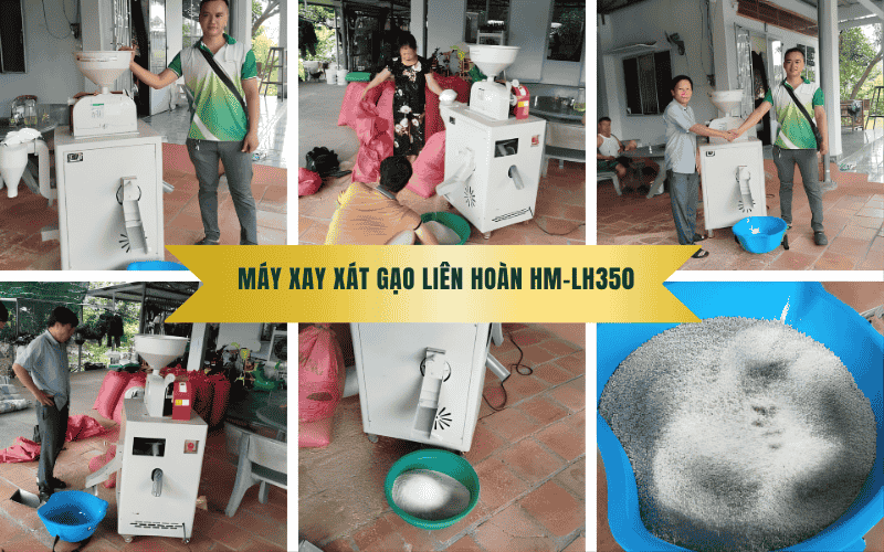 Máy xay xát gạo liên hoàn HM-LH350