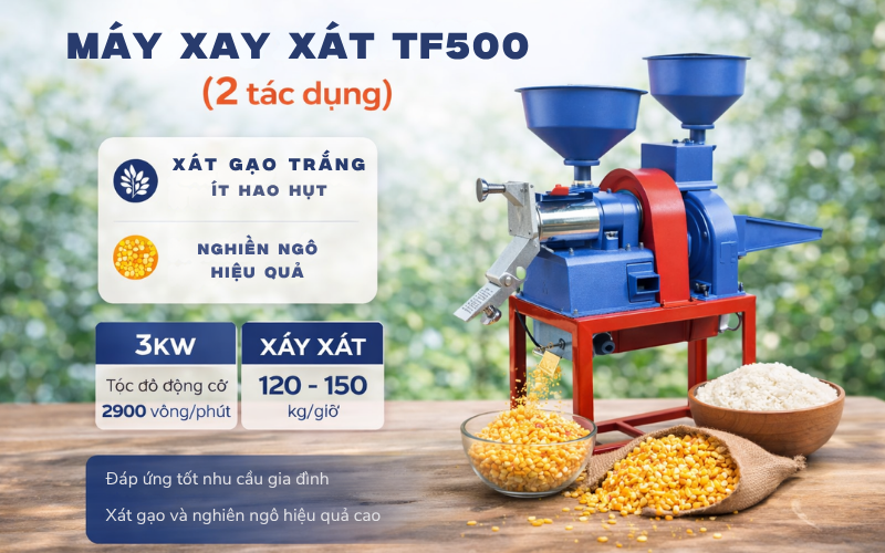 Máy xay xát TF500 (2 tác dụng)