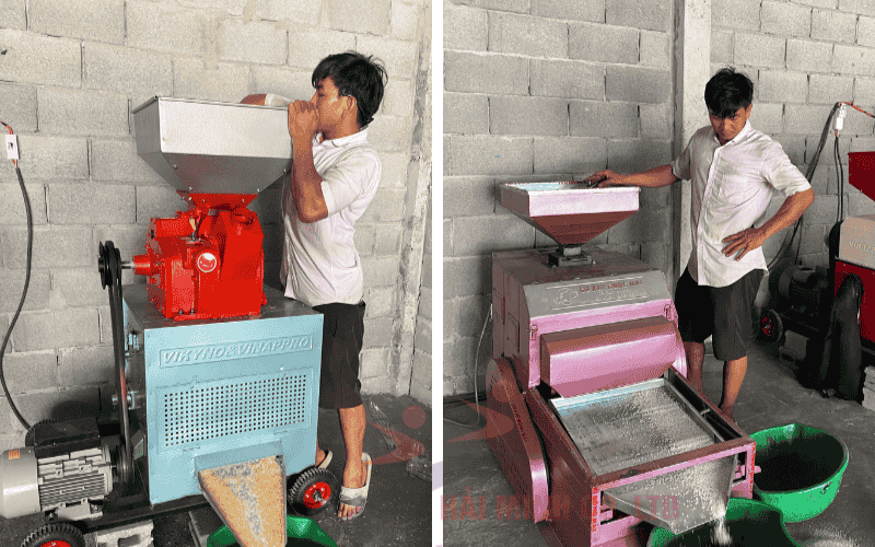 So sánh chi tiết máy xay xát liên hoàn và máy xay xát mini