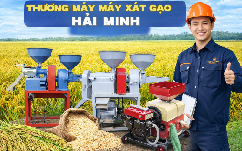 Thương máy máy xát gạo Hải Minh
