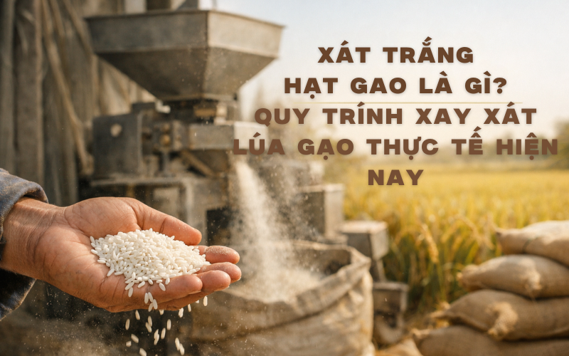 Xát Trắng Hạt Gạo Là Gì? Quy Trình Xay Xát Lúa Gạo Thực Tế Hiện Nay