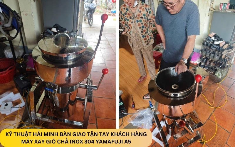 Máy xay giò chả inox 304 Yamafuji A5