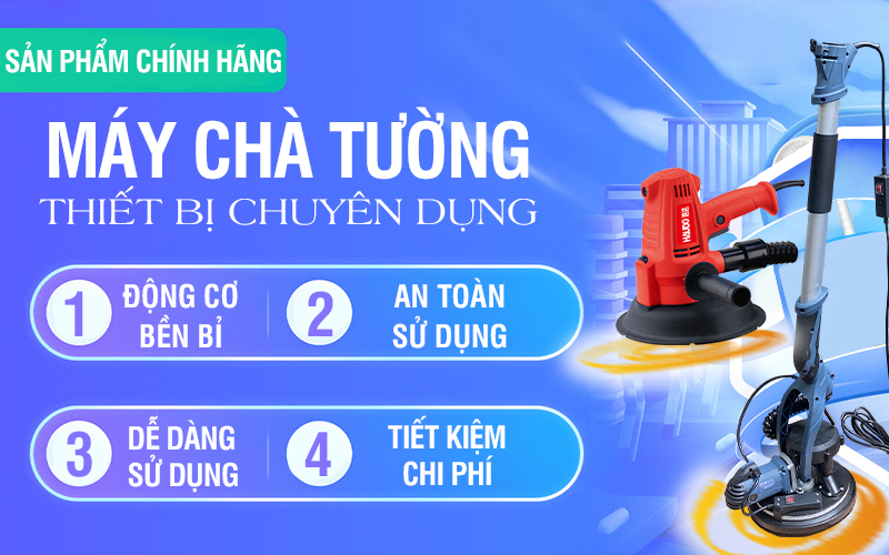 giới thiệu máy xoa tường