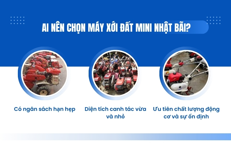 Ai nên chọn máy xới đất mini Nhật bãi?