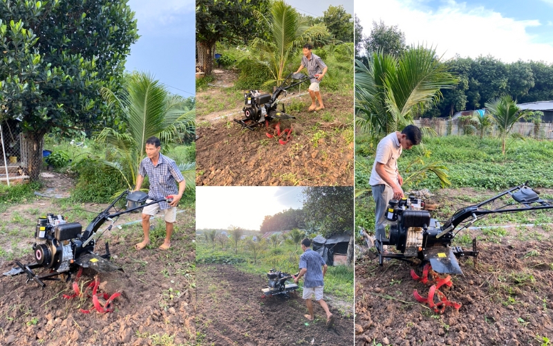 Bàn giao máy xới đất Kama 178 cho khách