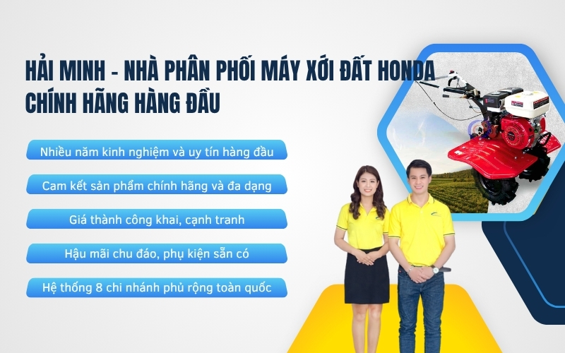 Hải Minh - Nhà phân phối máy xới đất Honda chính hãng hàng đầu