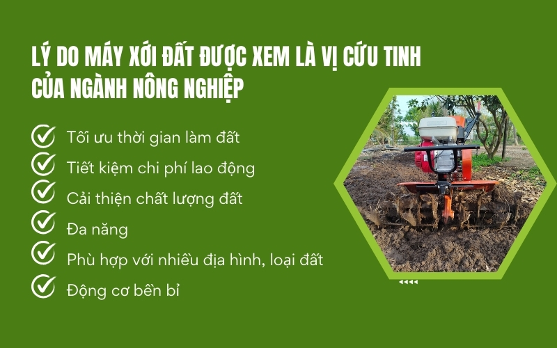 Lý do máy xới đất được xem là vị cứu tinh của ngành nông nghiệp