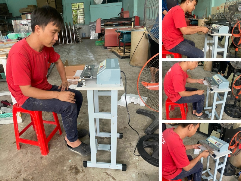 Máy hàn túi đạp chân Yamafuji FRP-300