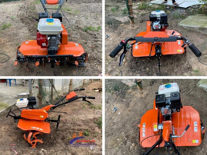 Hình ảnh thực tế giao máy xới đất mini Honda GX200 cho khách