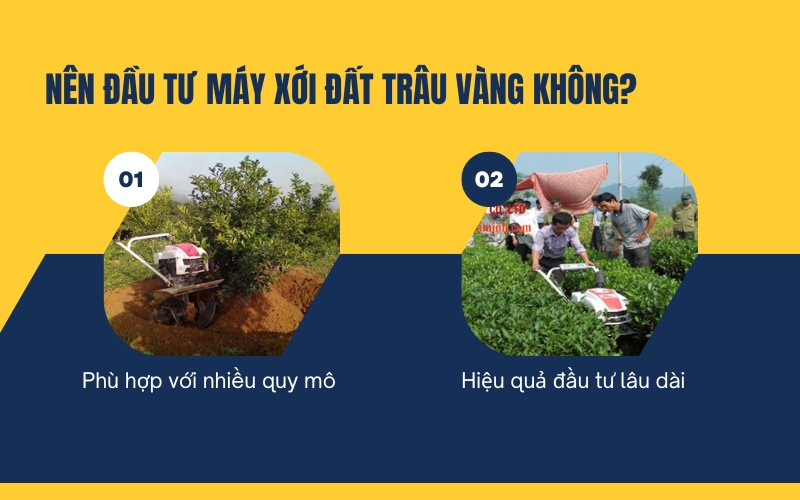 Nên đầu tư máy xới đất Trâu Vàng không?