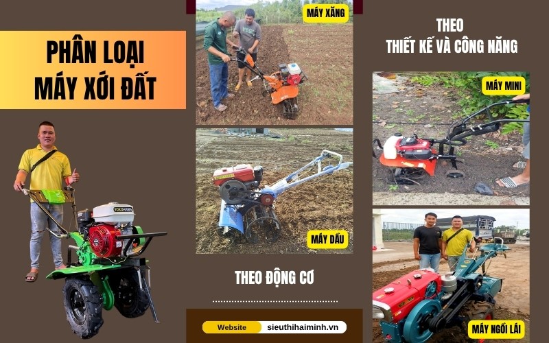 Phân loại các dòng máy xới đất chính hiện nay