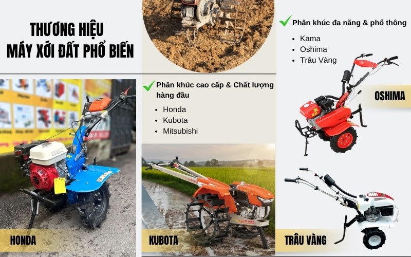 Thương hiệu máy làm đất nên đầu tư năm 2025