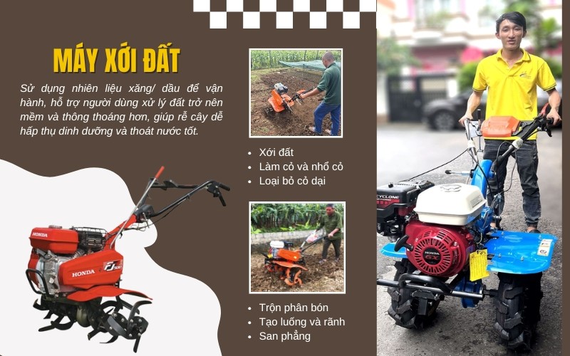 Tổng quan về máy xới đất - điều cần biết