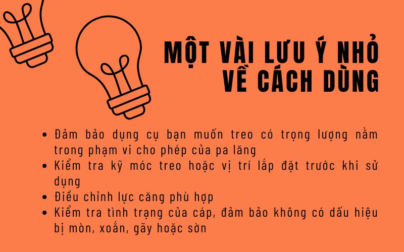 Một vài lưu ý nhỏ về cách dùng palang cân bằng Tigon TW-06R