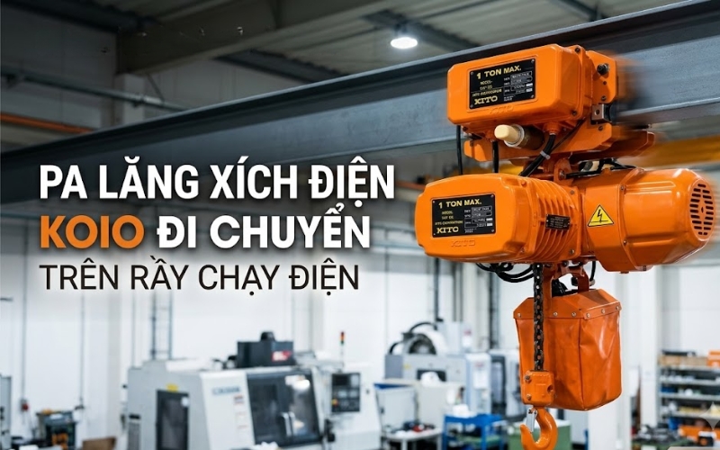 Pa lăng xích điện KOIO 0.5T x 6M