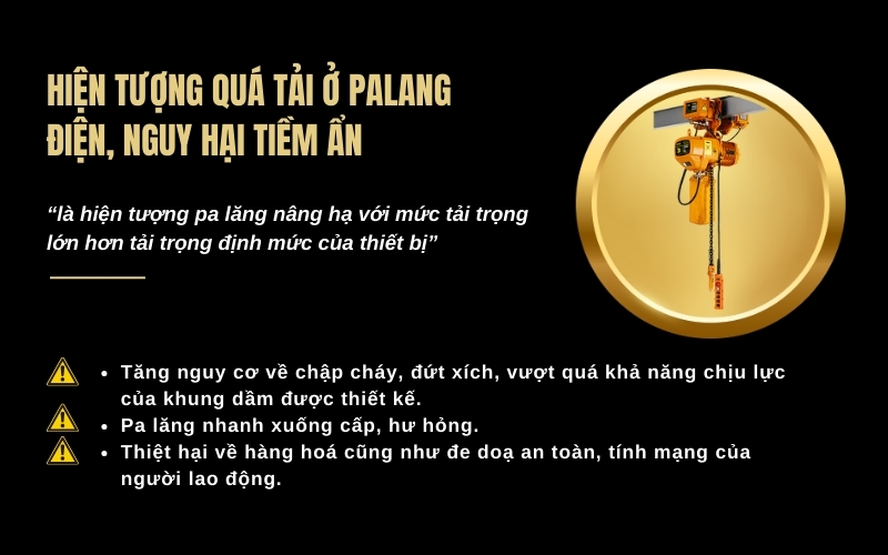 Hiện tượng quá tải ở palang điện, nguy hại tiềm ẩn
