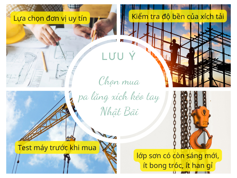 Lưu ý trước khi mua pa lăng xích kéo tay Nhật Bãi
