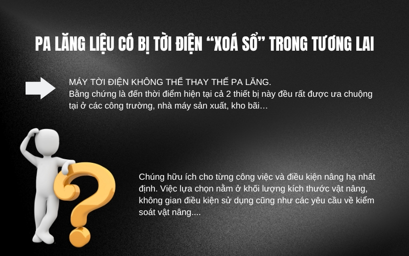 Pa lăng liệu có bị tời điện “xoá sổ” trong tương lai