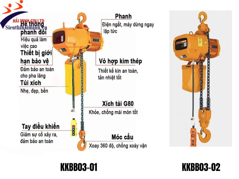 Palang xích điện Yamafuji KKBB03