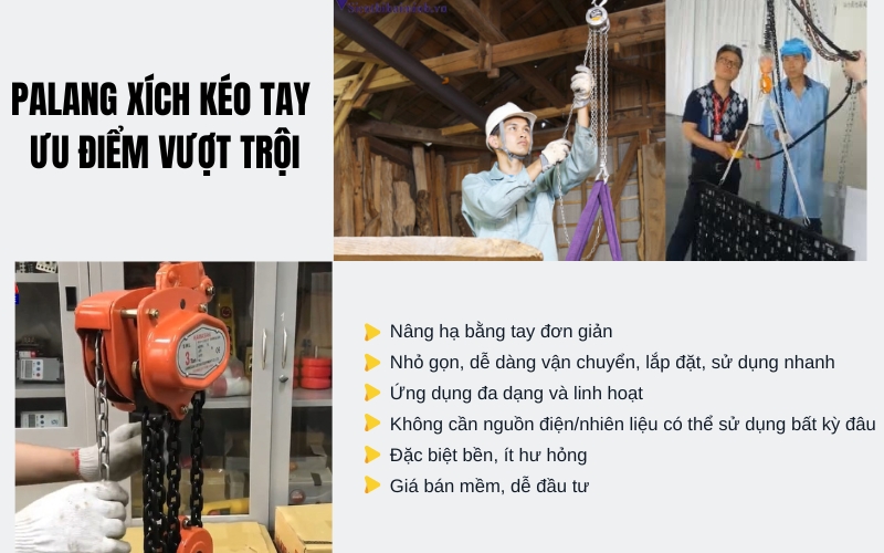 Palang xích kéo tay và những ưu điểm vượt trội