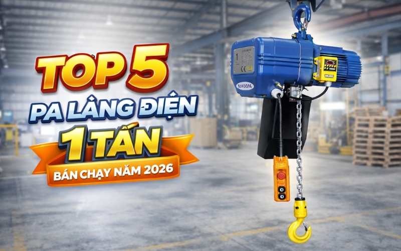 Top 5 pa lăng điện 1 tấn bán chạy năm 2026