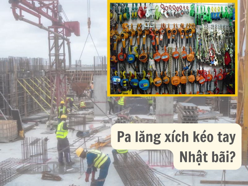 ứng dụng của pa lăng trong công trình