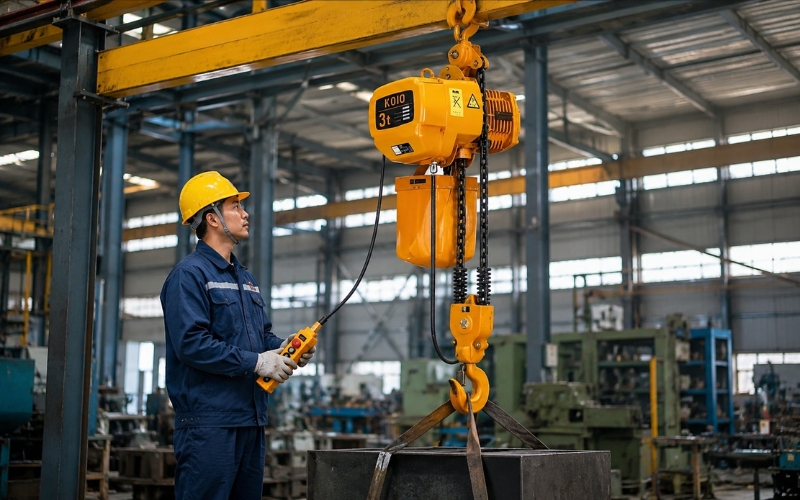 Palang xích cố định 1Tx6m