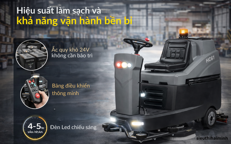 Hiệu suất làm sạch và khả năng vận hành bền bỉ