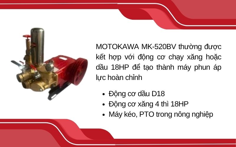 Kết hợp tốt với nhiều loại động cơ