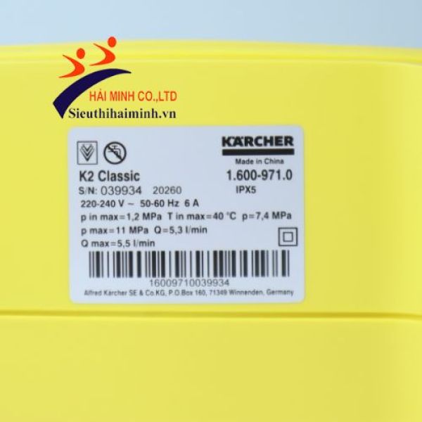 Photo - Máy phun rửa áp lực cao Karcher K2 Classic SEA