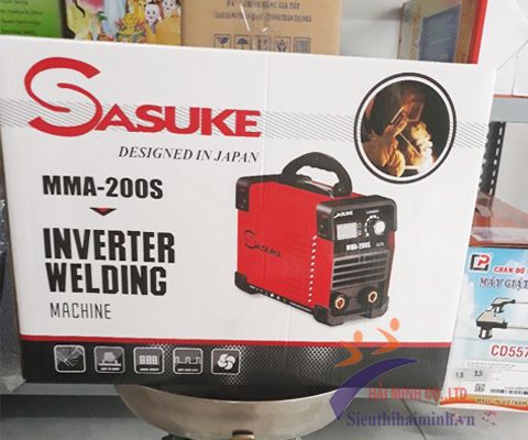 Máy hàn điện tử Sasuke MMA-200S đóng gói chắc chắn