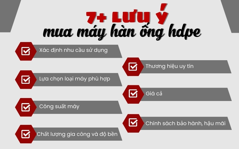 Những lưu ý quan trọng khi mua máy hàn ống HDPE