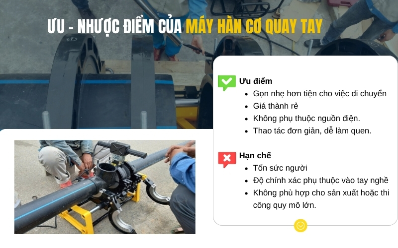 Ưu nhược điểm của máy hàn cơ quay tay