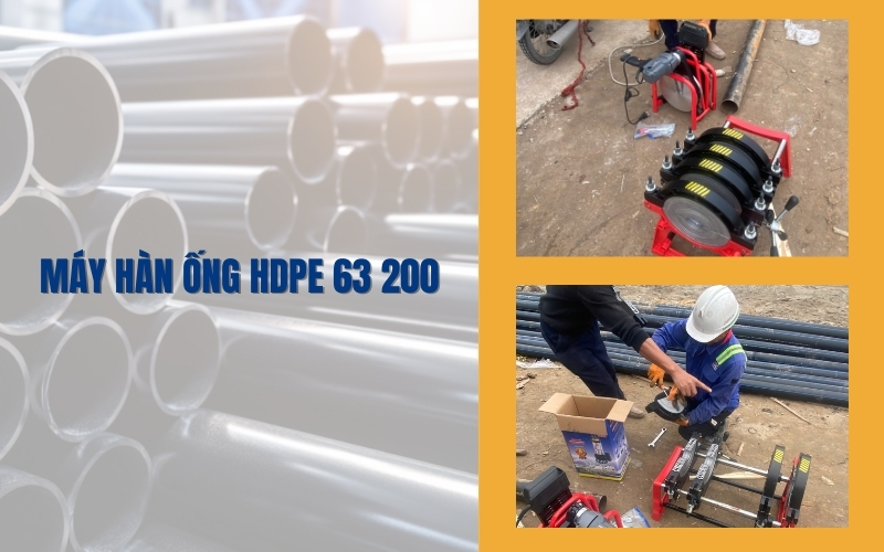 Máy hàn ống HDPE 63 200