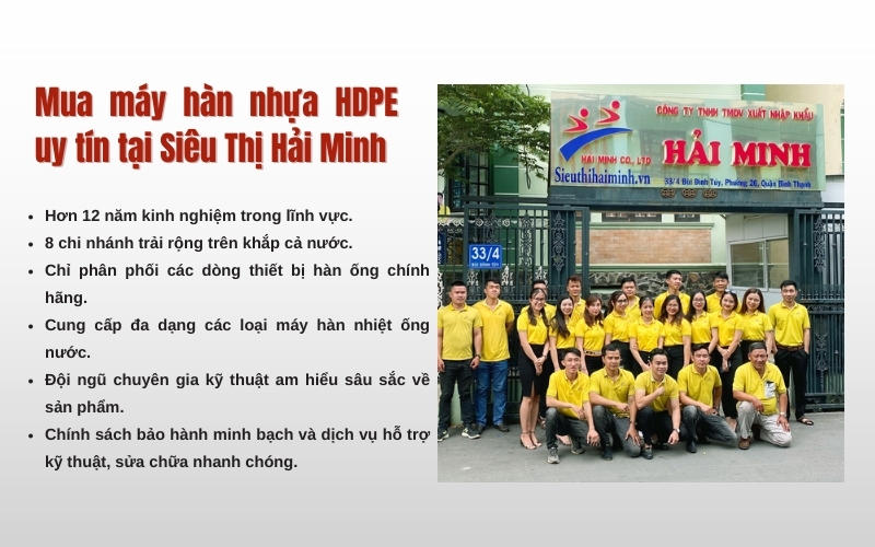 Mua máy hàn nhựa HDPE uy tín tại Siêu Thị Hải Minh